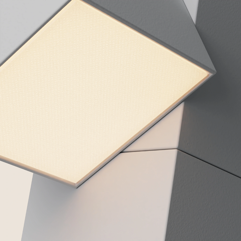 The mist Analog Task Light from Gantri close up.