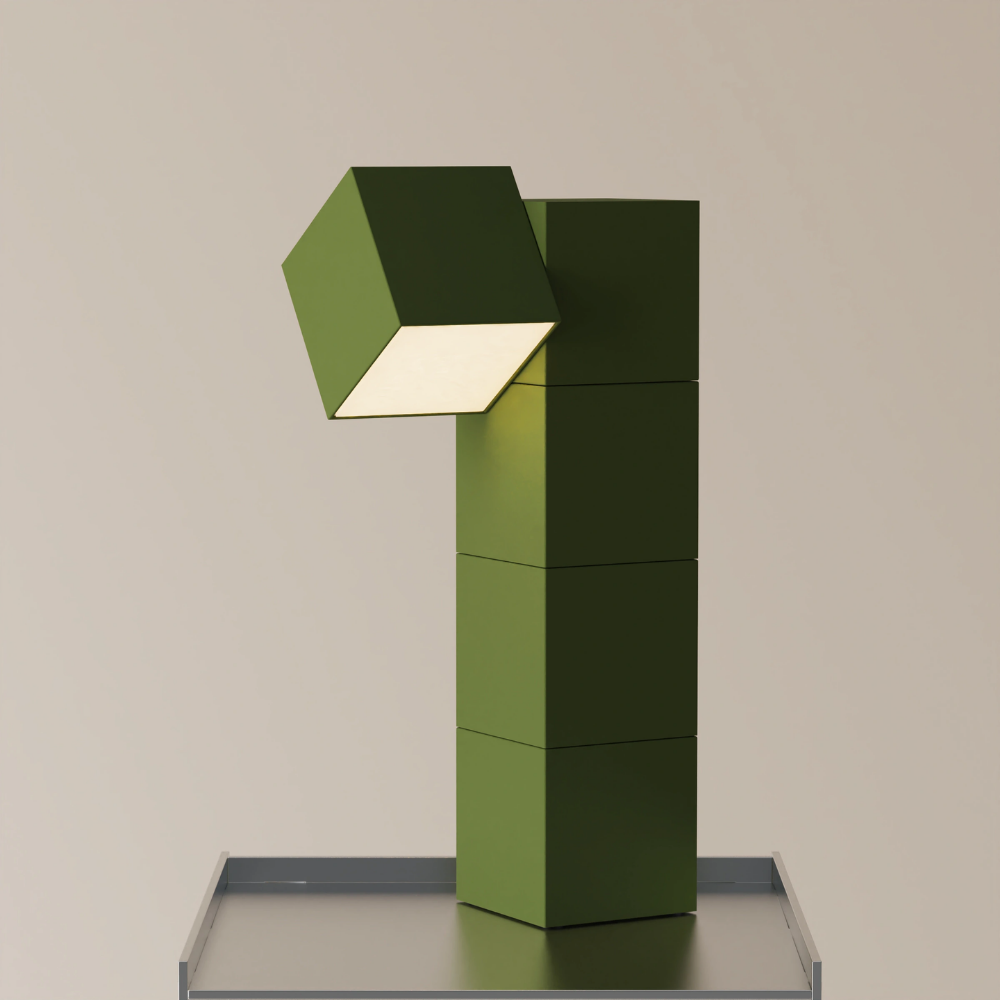 The olive Analog Task Light from Gantri. 