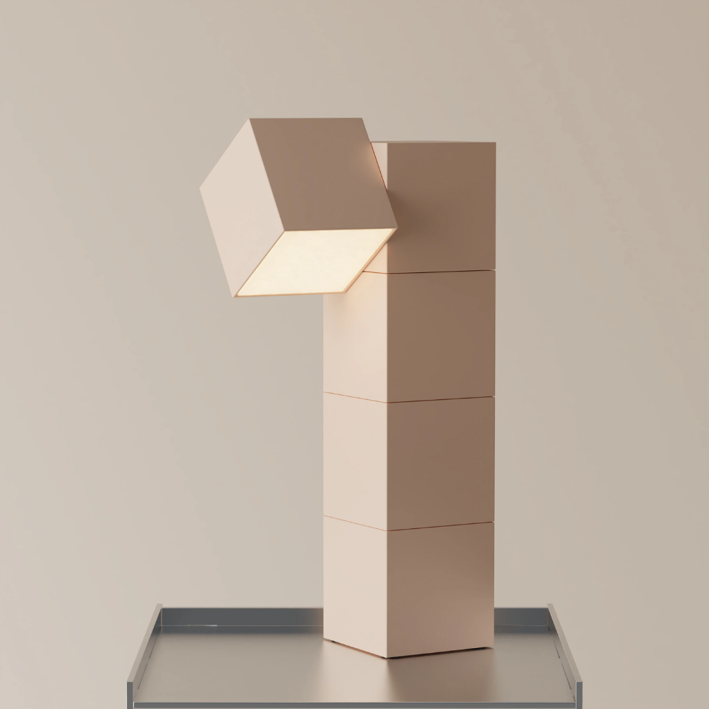 The peach Analog Task Light from Gantri. 