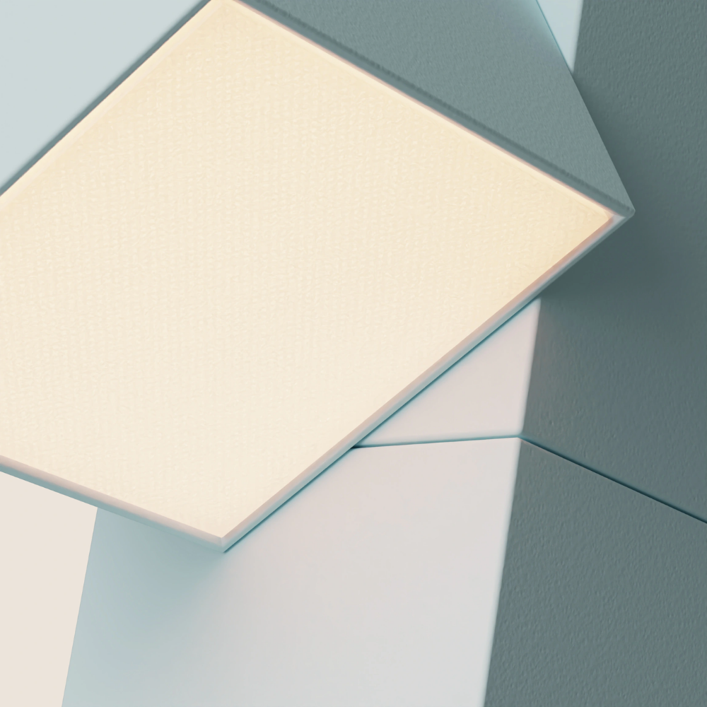 The sky Analog Task Light from Gantri close up.