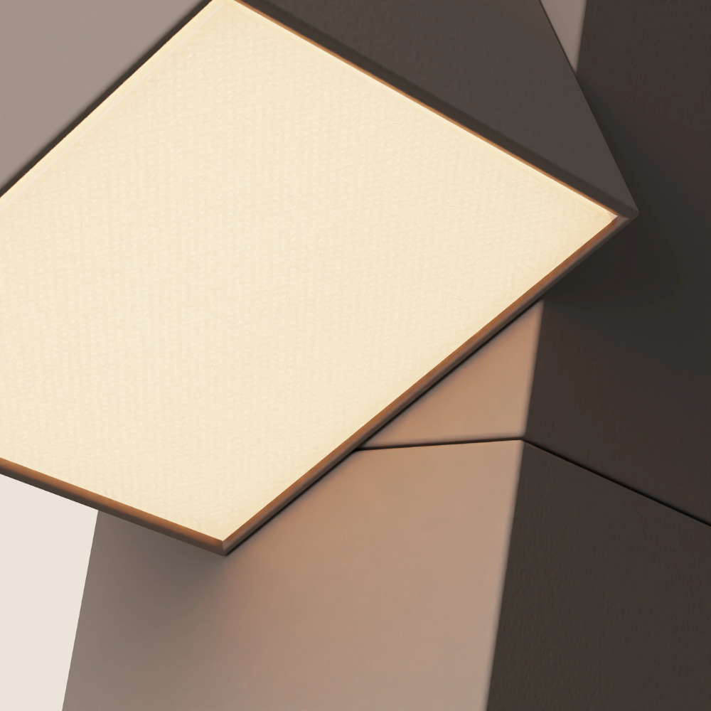 The smoke Analog Task Light from Gantri close up.