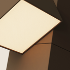 The walnut Analog Task Light from Gantri close up.