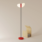 The canyon Baltra Floor Light from Gantri with the black rod option.