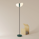 The forest Baltra Floor Light from Gantri with the black rod option.