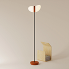 The sedona Baltra Floor Light from Gantri with the black rod option.