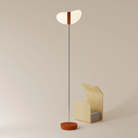 The sedona Baltra Floor Light from Gantri with the chrome rod option.