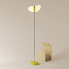 The sprout Baltra Floor Light from Gantri with the chrome rod option.
