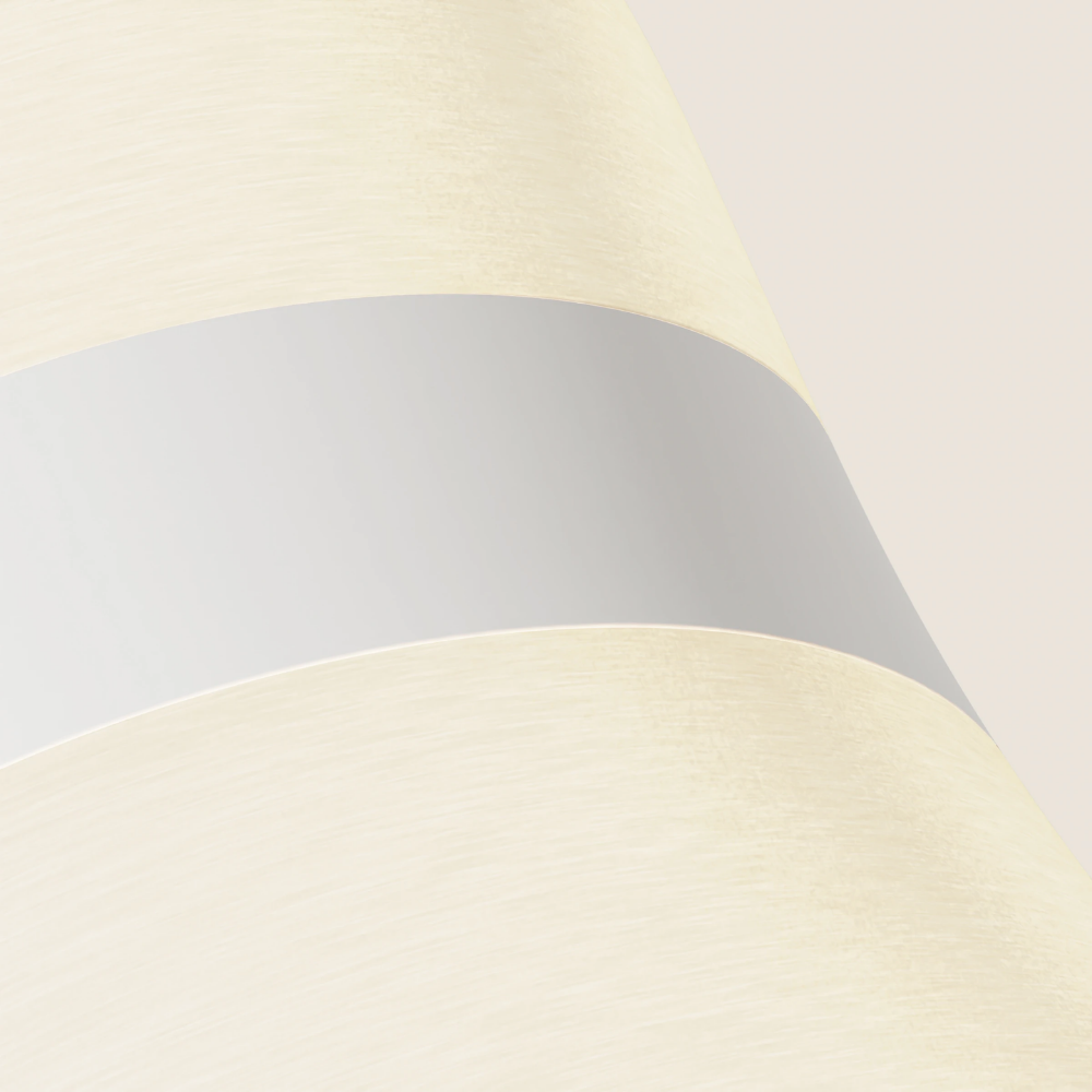 The stone Baltra Floor Light from Gantri close up.