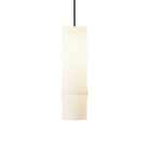 The Bamboo Medium Pendant Light from Gantri with the black cord on a white background.