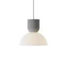 The fog Buia Pendant Light from Gantri with the white cord.