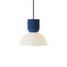 The midnight Buia Pendant Light from Gantri with the black cord.