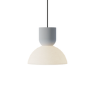 The mist Buia Pendant Light from Gantri with the black cord.