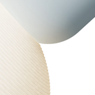 The sky Buia Pendant Light from Gantri close up.