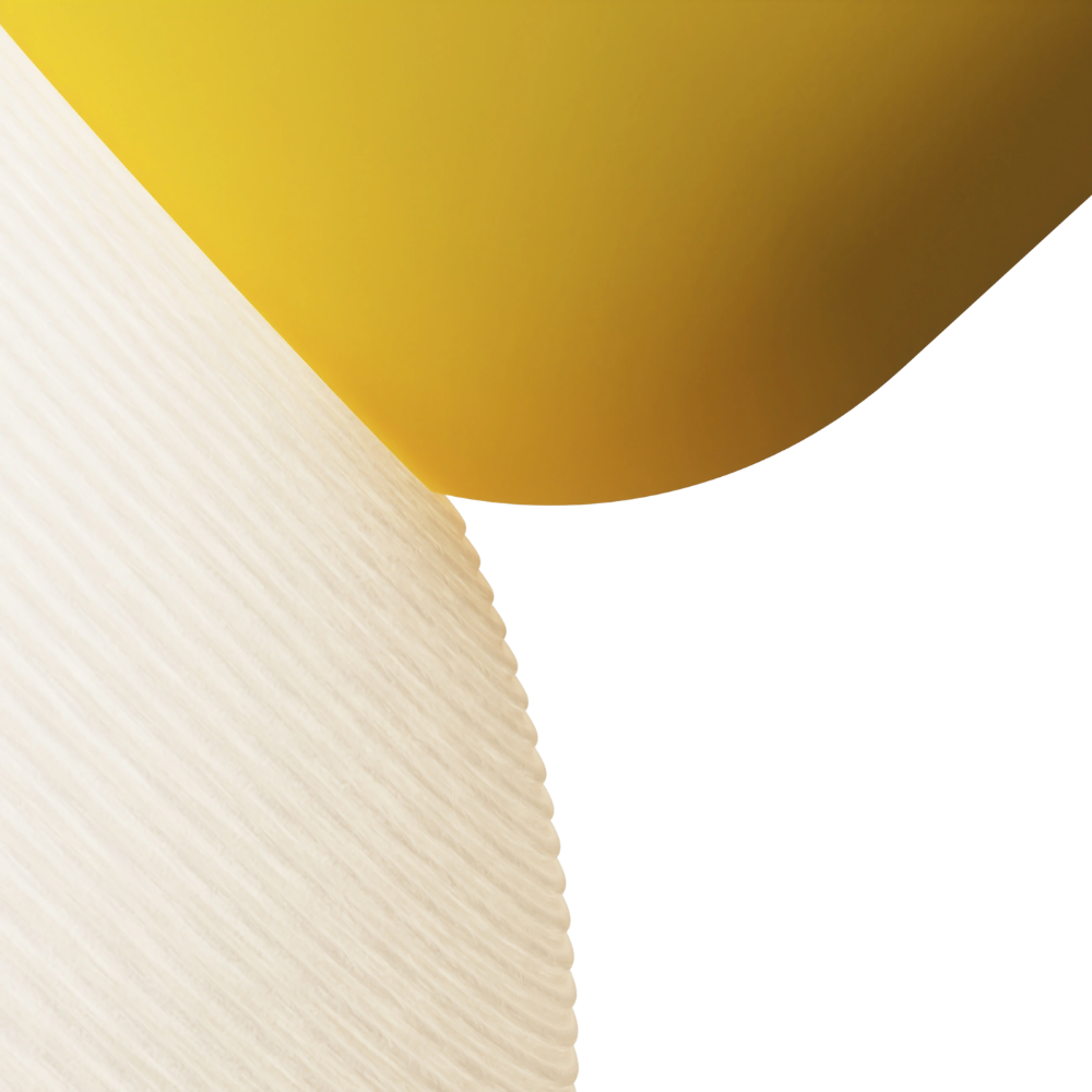 The sunrise Buia Pendant Light from Gantri close up.