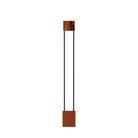 The sedona Carve Floor Light from Gantri with the black rod option on a white background.