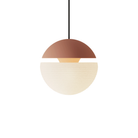 The blossom Cora Pendant Light from Gantri with the black cord.