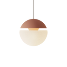 The blossom Cora Pendant Light from Gantri with the white cord.