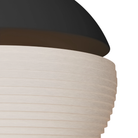 The carbon Cora Pendant Light from Gantri close up.