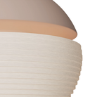 The coral Cora Pendant Light from Gantri close up.