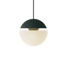 The forest Cora Pendant Light from Gantri with the black cord.