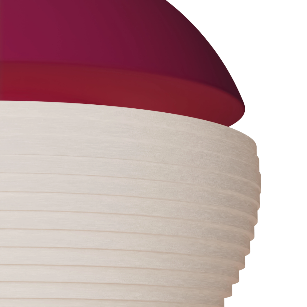 The hibiscus Cora Pendant Light from Gantri close up.