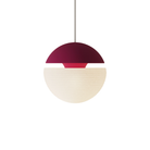 The hibiscus Cora Pendant Light from Gantri with the white cord.