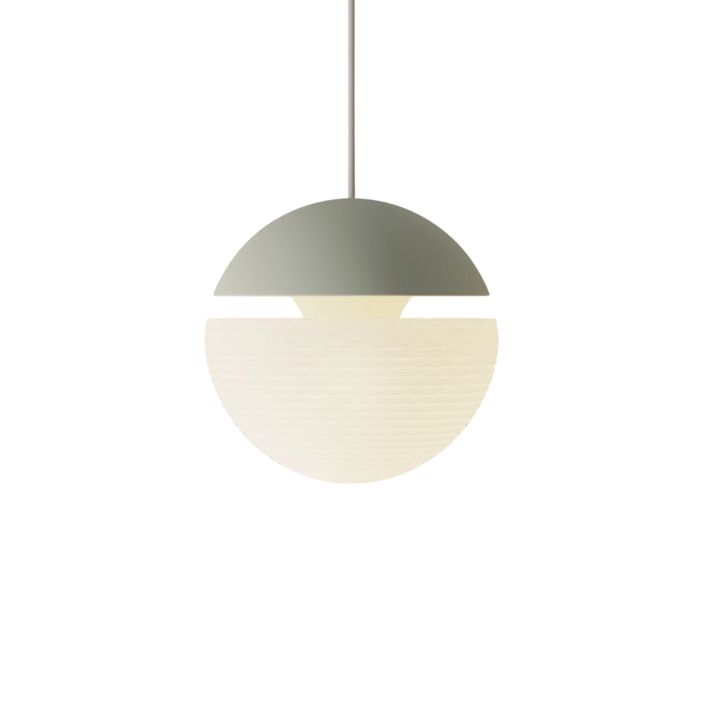 The meadow Cora Pendant Light from Gantri with the white cord.
