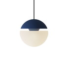 The midnight Cora Pendant Light from Gantri with the black cord.