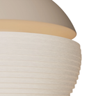 The peach Cora Pendant Light from Gantri close up.