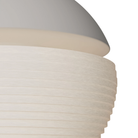 The stone Cora Pendant Light from Gantri close up.