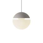The stone Cora Pendant Light from Gantri with the white cord.
