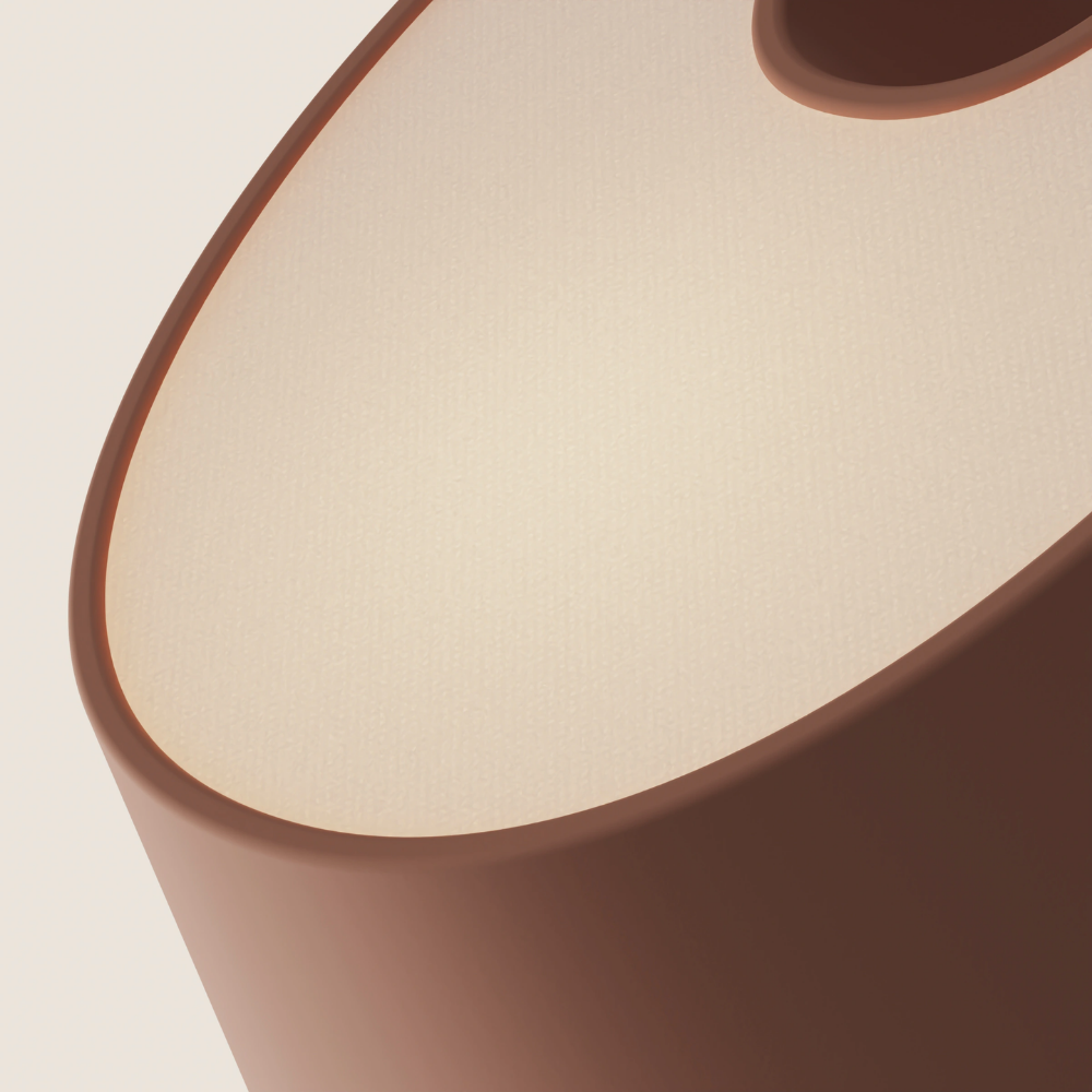 The blossom Fold Table Light from Gantri close up.