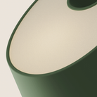 The sage Fold Table Light from Gantri close up.