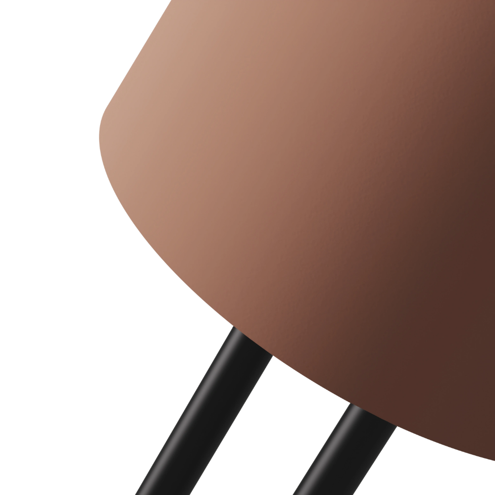 The blossom Gio Floor Light from Gantri with the black rod option close up.