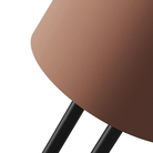 The blossom Gio Floor Light from Gantri with the black rod option close up.