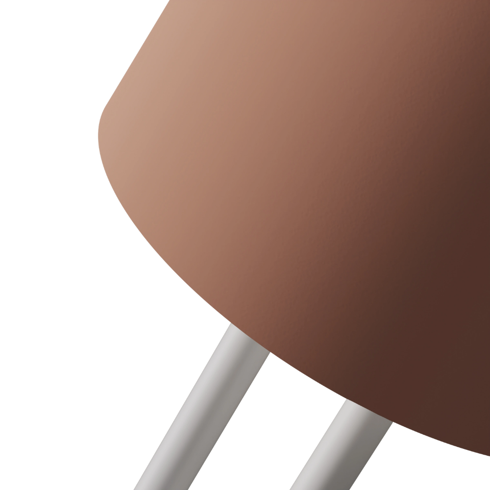 The blossom Gio Floor Light from Gantri with the white rod option close up.