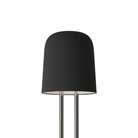 The carbon Gio Floor Light from Gantri with the chrome rod option.