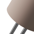 The coral Gio Floor Light from Gantri with the chrome rod option close up.