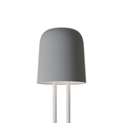 The fog Gio Floor Light from Gantri with the white rod option.