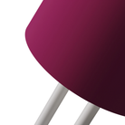 The hibiscus Gio Floor Light from Gantri with the white rod option close up.