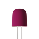 The hibiscus Gio Floor Light from Gantri with the white rod option.