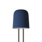 The midnight Gio Floor Light from Gantri with the chrome rod option.