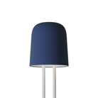 The midnight Gio Floor Light from Gantri with the white rod option.