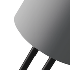 The mist Gio Floor Light from Gantri with the black rod option close up.
