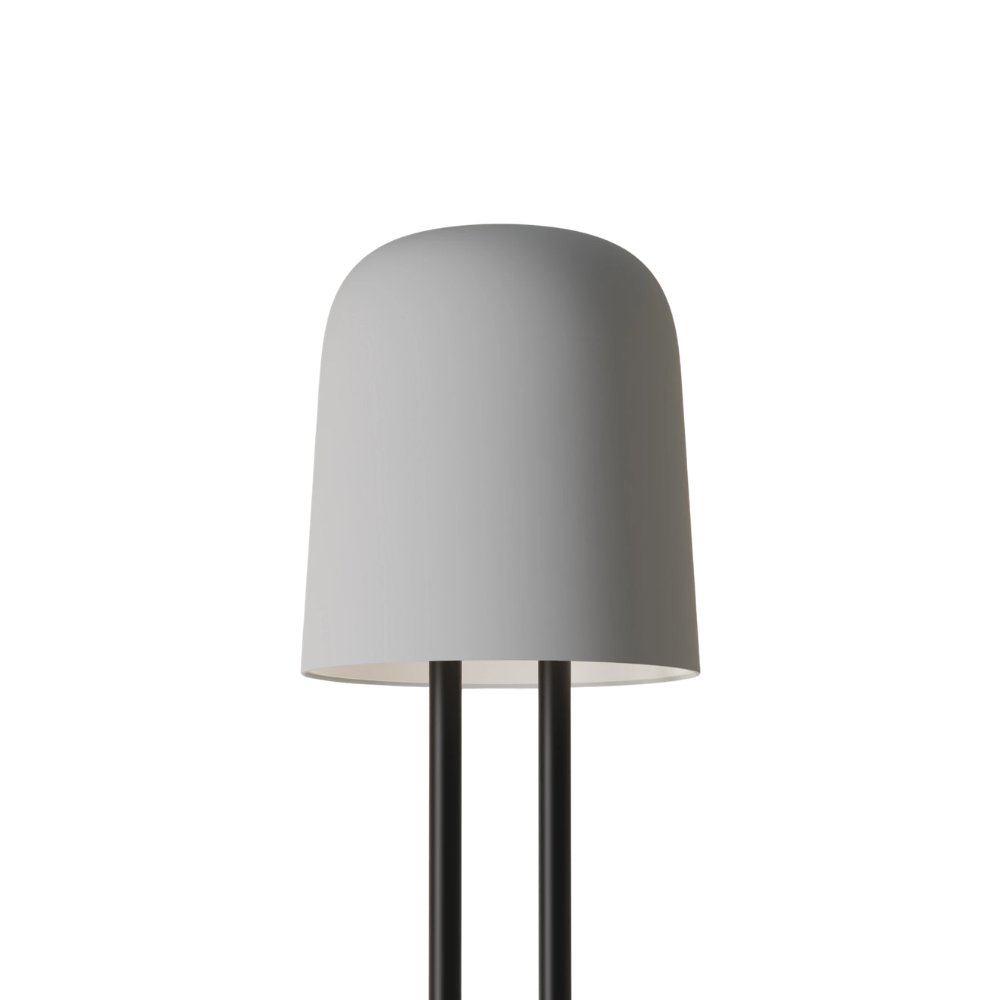 The mist Gio Floor Light from Gantri with the black rod option.