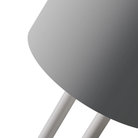 The mist Gio Floor Light from Gantri with the white rod option close up.