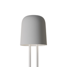 The mist Gio Floor Light from Gantri with the white rod option.