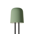 The sage Gio Floor Light from Gantri with the black rod option.