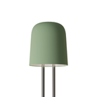 The sage Gio Floor Light from Gantri with the chrome rod option.