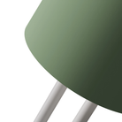 The sage Gio Floor Light from Gantri with the white rod option close up.